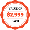 Value of $2,999 Value of $2,999